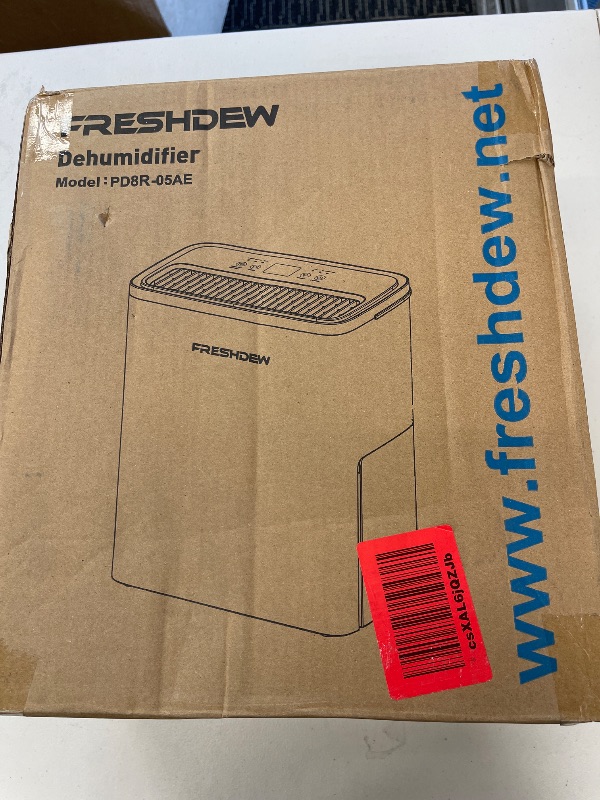 Photo 1 of FRESHDEW Dehumidifier, 30 Pints Dehumidifiers for Home, 1500 Sq. Ft Dehumidifiers with Drain Hose, 0.52 Gallon Water Tank for Basement Bathroom Bedroom, 24H Timer