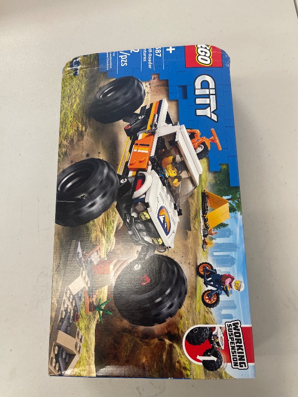 Photo 1 of LEGO City 4x4 Off-Roader Adventures 60387 Building Toy - Camping Set Including Monster Truck Style Car with Working Suspension and Mountain Bikes, 2 Minifigures, Vehicle Toy for Kids Ages 6+