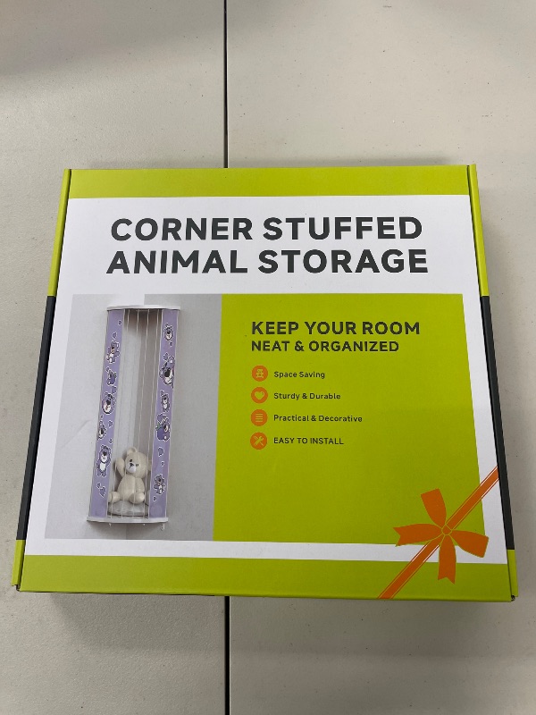 Photo 1 of Asacbiiin Stuffed Animal Storage Toy Organizer - Corner Stuffed Animals Holder for Wall - Stuffed Animal Net Plushies Storage for Bedroom Kids Room Nursery