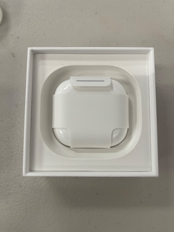 Photo 1 of Apple AirPods 4 Wireless Earbuds, Bluetooth Headphones, Personalized Spatial Audio, Sweat and Water Resistant, USB-C Charging Case, H2 Chip, Up to 30 Hours of Battery Life, Effortless Setup for iPhone