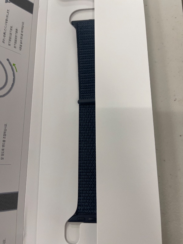 Photo 1 of Apple Watch SE (2nd Gen) [GPS 40mm] Smartwatch with Midnight Aluminum Case with Ink Sport Loop One Size. Fitness and Sleep Trackers, Crash Detection, Heart Rate Monitor, Carbon Neutral