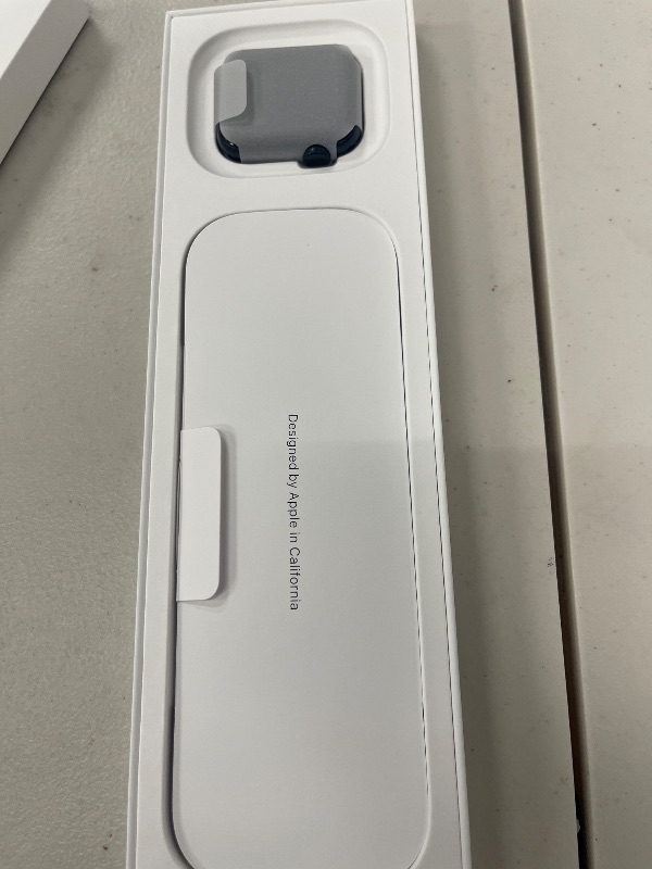 Photo 1 of Apple Watch SE (2nd Gen) [GPS 40mm] Smartwatch with Midnight Aluminum Case with Ink Sport Loop One Size. Fitness and Sleep Trackers, Crash Detection, Heart Rate Monitor, Carbon Neutral