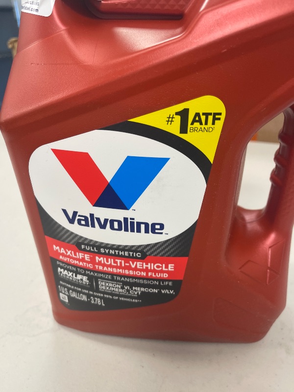 Photo 1 of Valvoline Multi-Vehicle ATF Full Synthetic Automatic Transmission Fluid 1 GA