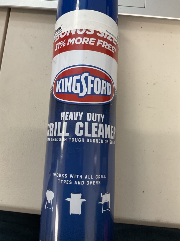 Photo 1 of Kingsford Grill Cleaner Aerosol Spray 19oz | BBQ Grill Cleaning Accessories Aerosol Spray for Cleaning Barbeque Grills | Quick Clean 19oz Spray Aerosol for Barbecue Grills