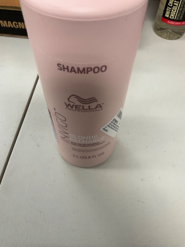 Photo 1 of Wella Professionals Invigo Blonde Recharge Cool Color Refreshing Shampoo| Refresh and Maintain Blonde Color| Rid Brassiness|33.8 Fl Oz