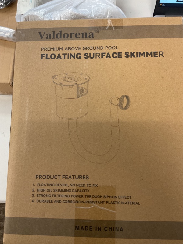 Photo 1 of Valdorena Surface Float Skimmer,2025 Upgrade,No Installation Required, no Adjustable Bracket Required,Comes with 50 Filter Socks, Perfect for Women ((((Turquoise))))
