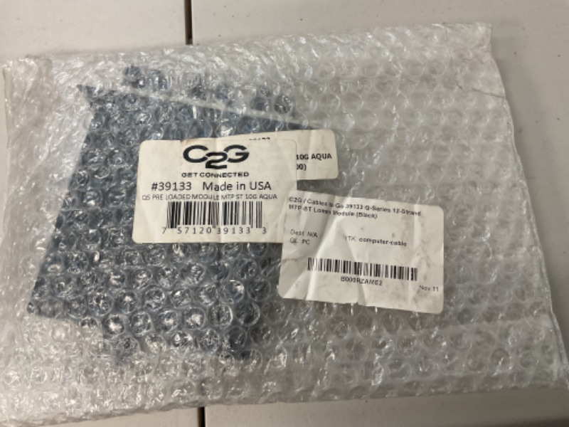 Photo 1 of C2G/Cables to Go 39133 Q-Series 12-Strand MTP-ST Lomm Module (Black)