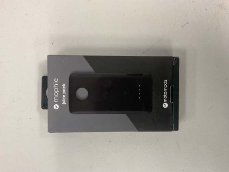 Photo 1 of Mophie Juice Pack Protective Battery Case For Motorola Moto Z (3,000mAh), Black, 3505_JP-MOTO-BLK