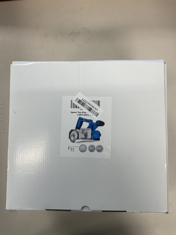Photo 1 of igooo Toe Kick Saw EKS85, 3-3/8 in. Blades, 2 Alloy Blade for Woods, 1 Diamond Blade for Tiles and Stones, Flush Cutting, Special Circular Saw for Removing Subfloor or Tiles