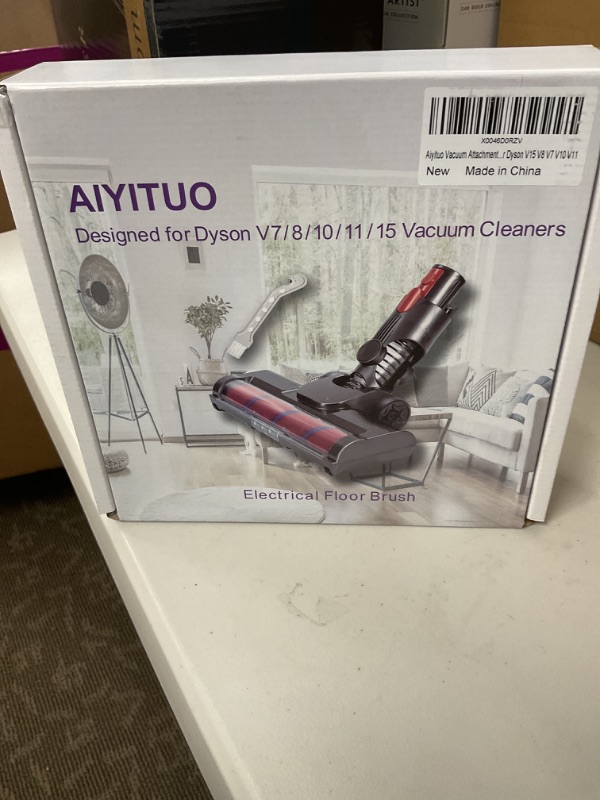 Photo 1 of Vacuum Attachments for Dyson V15 V11 V10 V8 V7. Direct Drive Head for carpet, enabling quick replacement. Compact, lightweight, space-saving - Brush Head with 4 LED Light and plump and soft lint