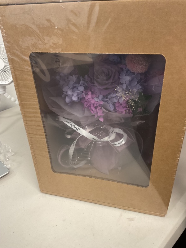 Photo 1 of Flowers Gifts for Mom,Flowers Roses Bouquet Gifts for Women,Wife,Grandma and Best Friend/Flower for Delivery Prime/Purple Rose
