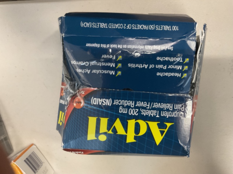 Photo 1 of Advil Ibuprofen, 200mg (50 Packets of 2 Coated Tablets) 50 ea 