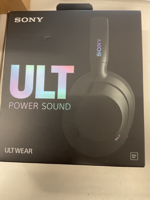 Photo 1 of Sony ULT WEAR Over-Ear Noise Cancelling Bluetooth Headphones with Alexa Built-in, Comfortable Design, 30-Hour Battery, Massive Bass, Black