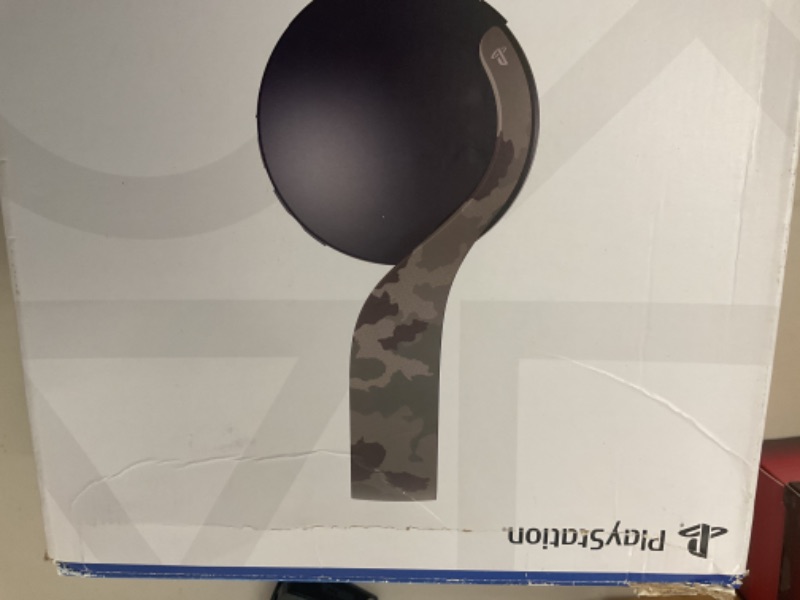 Photo 1 of PlayStation Pulse 3D Wireless Headset for PS5, PS4, and PC - Gray Camouflage (Renewed)