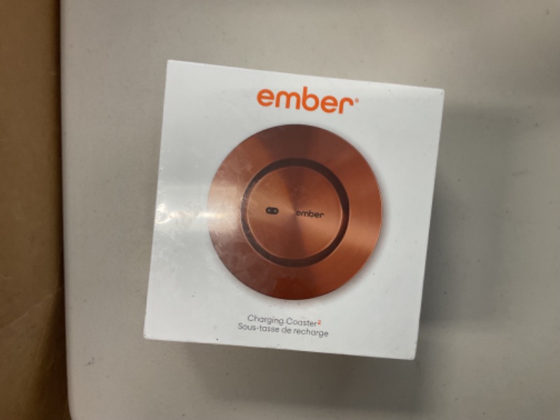 Photo 1 of Ember Charging Coaster 2, Wireless Charging for Use with Ember Temperature Control Smart Mug, Copper