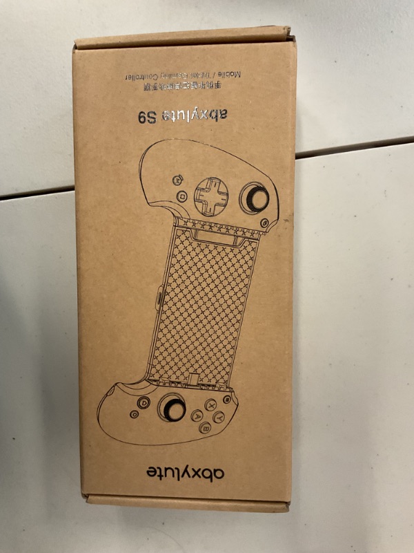 Photo 1 of abxylute S9 Full-Size Gaming Phone Controller for iPhone 15/16, iPad Mini 6/7 and Android Phone Tablet, Bluetooth and Type-C Mobile Gamepad with App, for Roblox, Genshin Impact, Call of Duty, Hall Joystick &Trigger, Handheld-Quality Black