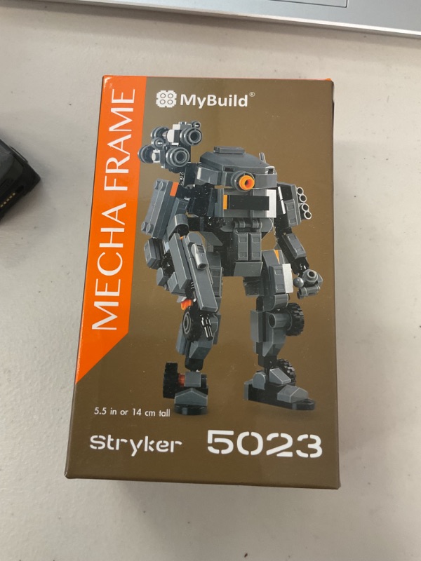 Photo 1 of MyBuild Mecha Frame Armed Forces Stryker 5023 - Mech Toy Building Bricks for Mech Fans Aged 14+ (Dark Gray)