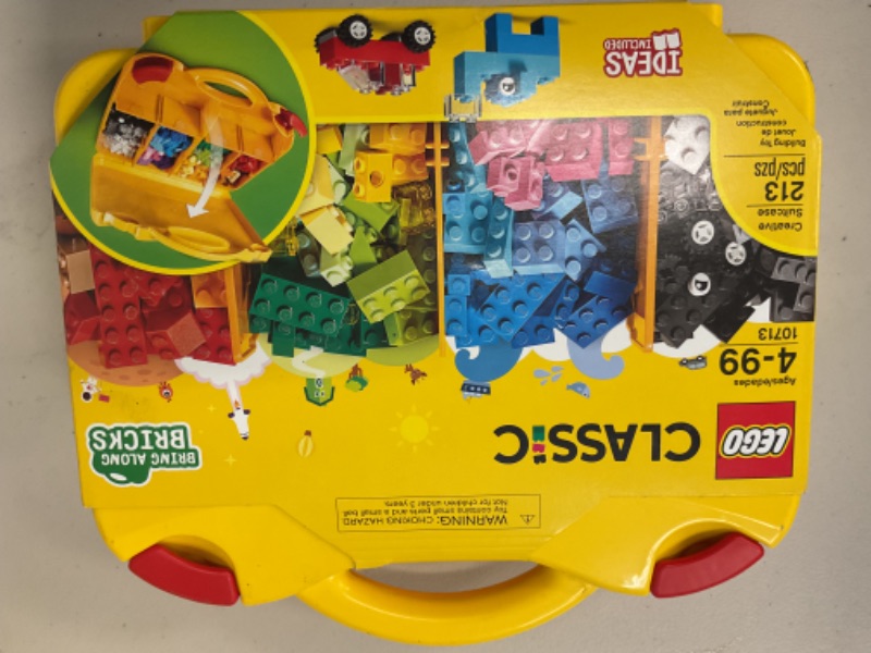 Photo 1 of LEGO Classic Creative Suitcase 10713 - Includes Sorting Storage Organizer Case with Fun Colorful Building Bricks, Preschool Learning Toy for Kids, Boys and Girls Ages 4 Years Old and Up
