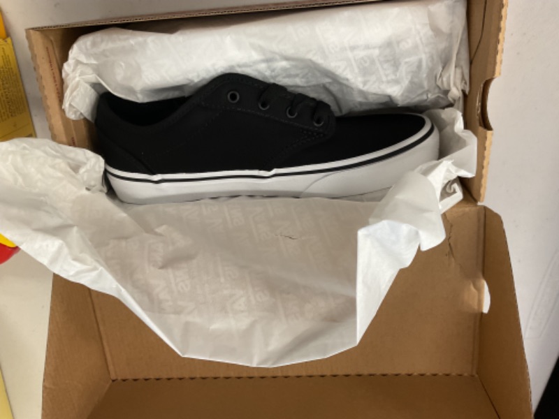 Photo 1 of Vans Youth Atwood Shoe | Low-Top Kids' Fashion Sneakers for Boys & Girls, Walking & Casual Wear, Black/White, 4