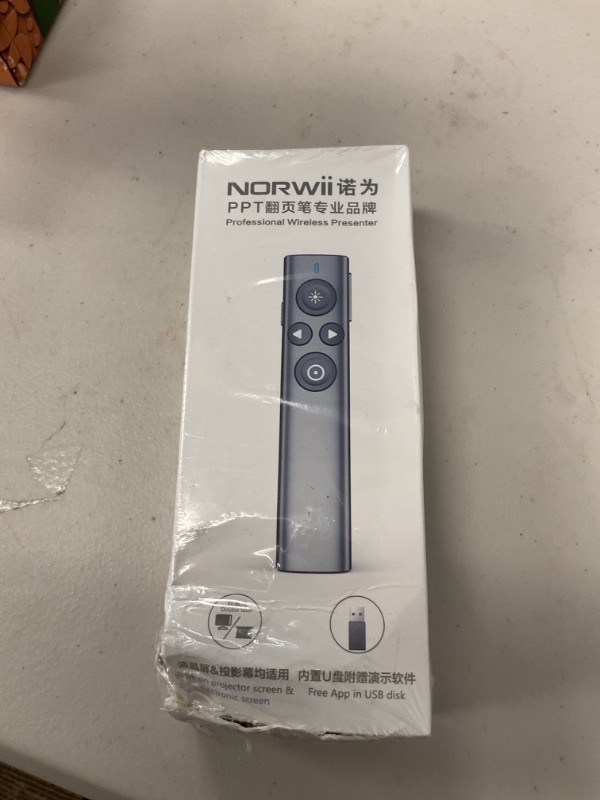 Photo 1 of NORWII Presentation Clicker with Digital Pointer for TV Screen, Wireless Presenter with Highlight, Magnify, Mouse, Presentation Remote, Pointer for Presentation with 32G USB Flash Drive(USB-A)