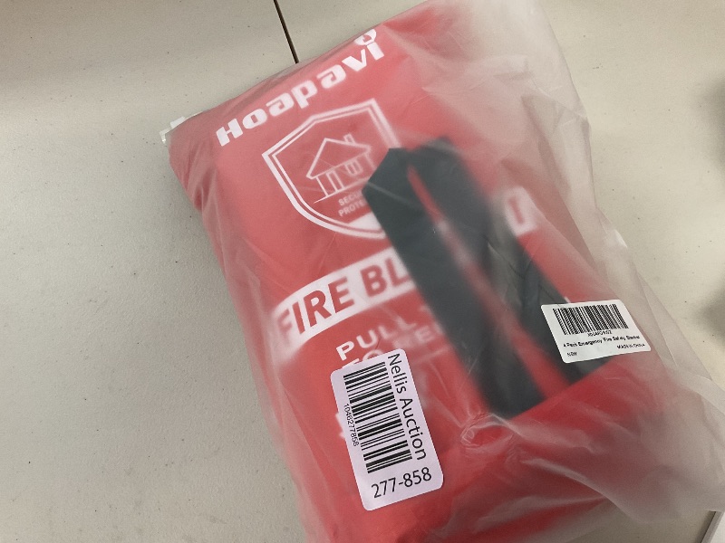 Photo 1 of Hoapavi 4 Pack Emergency Fire Blanket for Home, Kitchen, Car and Warehouse. 40" x 40" Fire Safety Blanket Extinguisher, Fiberglass Flame-Resistant