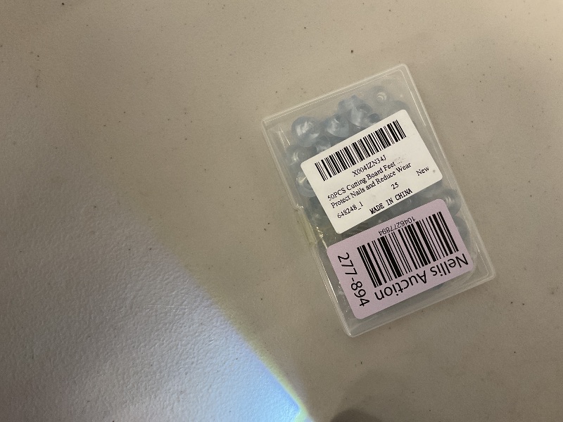 Photo 1 of 50 PCS Rubber Cutting Board Feet with Stainless Screws, Clear Round for Cutting Board Furniture Kitchen Appliances Screw