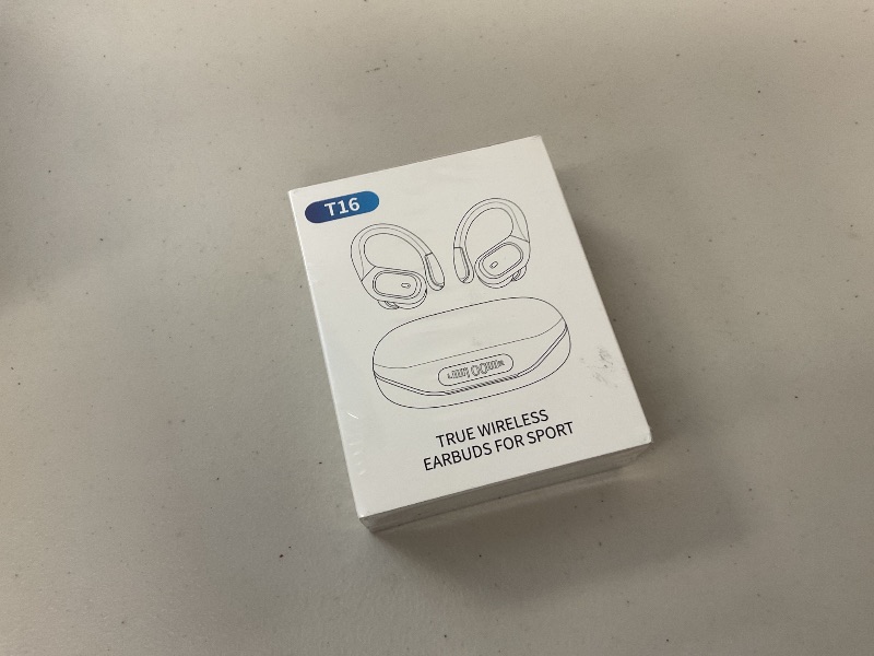 Photo 1 of Wireless Earbuds Bluetooth Headphones 80Hrs Playtime Ear Buds IPX7 Waterproof Sports Earphones Wireless Charging Case Over-Ear Earhooks Headest - Black