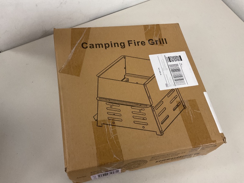 Photo 1 of Portable Fire Pit, Camping Campfire Grill,14inch Detachable Firepits for Outdoor, Heavy Duty fire Barbeque Grill with Kitchen Tongs for Traveling, Camping, Picnicking, Cooking ?