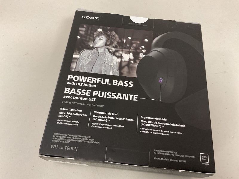 Photo 1 of Sony ULT WEAR Over-Ear Noise Cancelling Bluetooth Headphones with Alexa Built-in, Comfortable Design, 30-Hour Battery, Massive Bass, Black