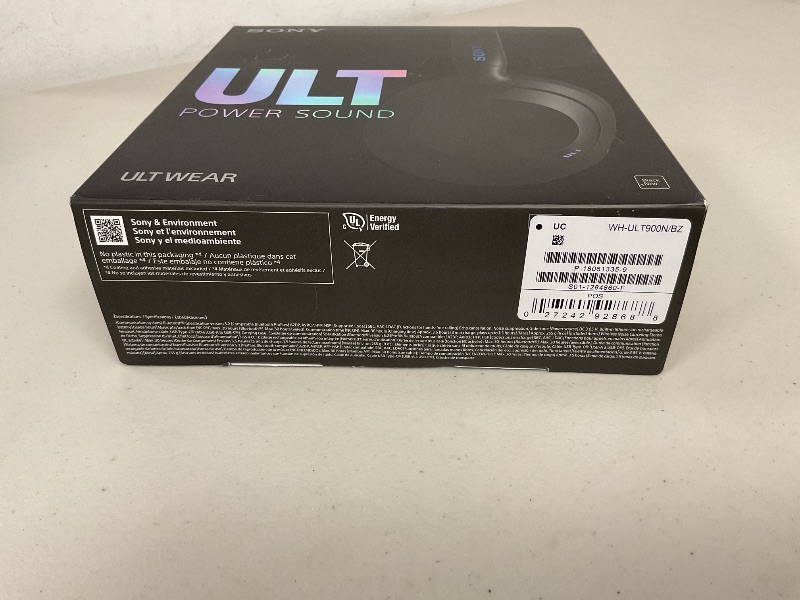 Photo 1 of Sony ULT WEAR Over-Ear Noise Cancelling Bluetooth Headphones with Alexa Built-in, Comfortable Design, 30-Hour Battery, Massive Bass, Black