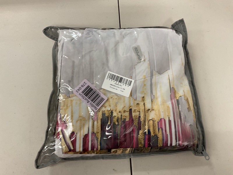 Photo 1 of Erosebridal Hot Pink Purple Bedding Sets King Abstract Watercolor Comforter Cover, Gradient Stripe Bed Set Chic Vintage Aesthetic Duvet Cover, Graffiti Oil Painting Modern Quilt Cover for Kids Teen