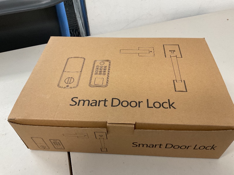Photo 1 of SEVEKO Smart Front Door Lock Set, Keyless Entry Deadbolt with App Control, Auto Lock, Matte Black