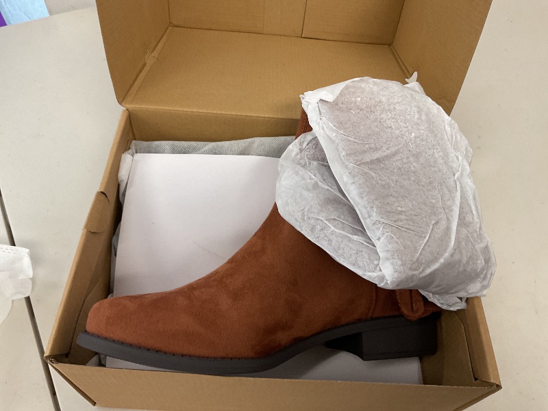 Photo 1 of Juliet Holy Womens Knee High Boots Round Toe Chunky Block Heels Suede Fashion Winter Booties