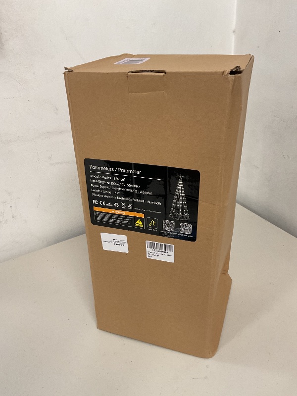 Photo 1 of Minetom 6 Ft Smart Christmas Cone Tree, 118 C6 LED Lights with Star Topper, Music Sync, App & Remote Control, DIY Lighting, Timer, Waterproof for Indoor/Outdoor Decorations