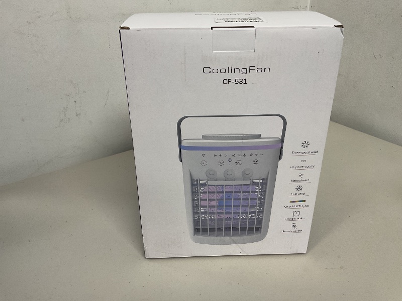 Photo 1 of Portable Air Conditioner, Evaporative Air Cooler, 2-4-8H Timer Auto-Off &Remote, Water Tank, Three ultrasonic nozzles, 3-Speed Personal Air Conditioner Cooling Fan