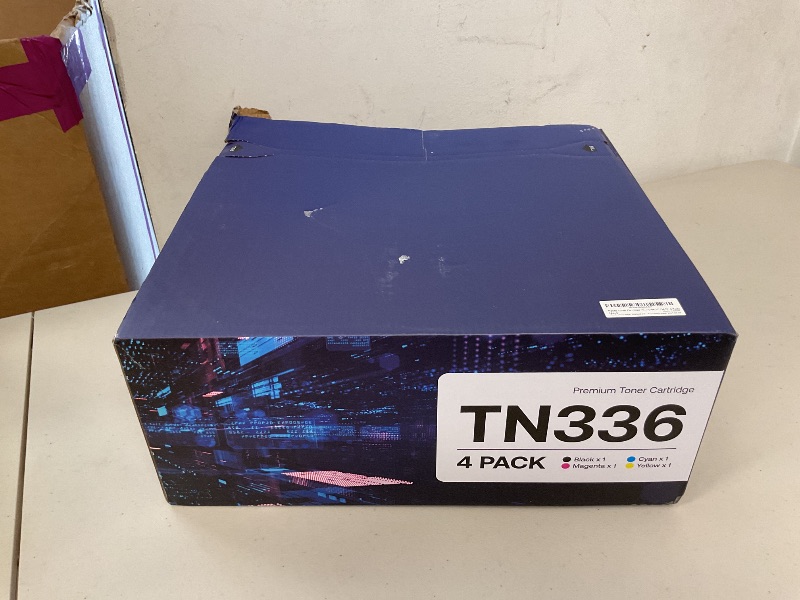 Photo 1 of TN336 Toner Cartridge High Yield Compatible Replacement for Brother TN-336 TN331 for Use with Brother HL-L8350CDW HL-4150CDN MFC-L8850CDW Printer (1BK,1C,1M,1Y, 4 Pack)