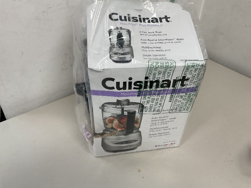 Photo 1 of Cuisinart Food Processor, Mini-Prep 3 Cup, 24 oz, Brushed Chrome and Nickel, DLC-2ABC