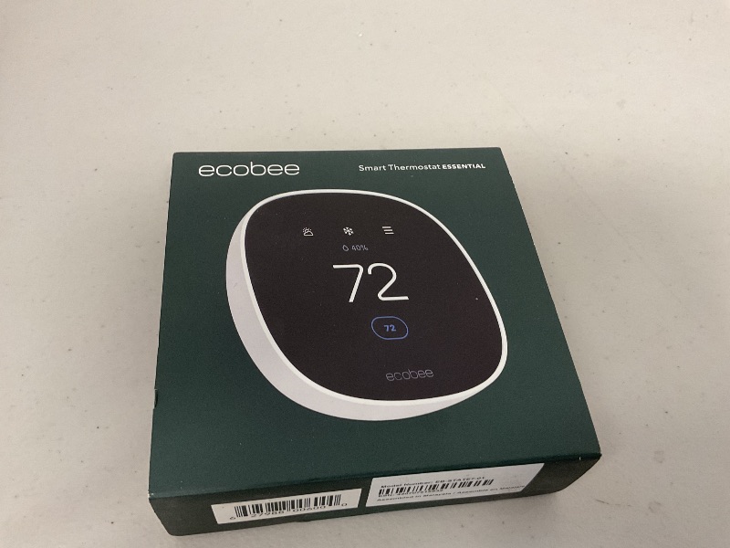 Photo 1 of New 2025 ecobee Smart Thermostat Essential - Energy Star Certified programmable Wi-Fi Thermostat - Works with Siri, Alexa, and Google Assistant