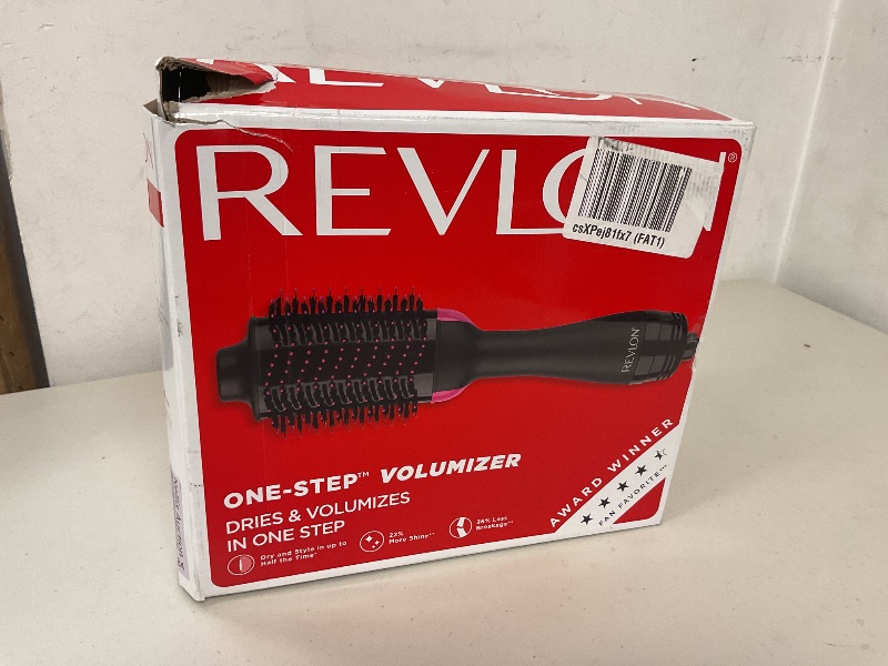 Photo 1 of REVLON One-Step Volumizer Hair Dryer and Styler, for Less Frizz, More Shine, and Reduced Heat Damage for Salon Style Round Brush for Blowout, Black (Amazon Exclusive)