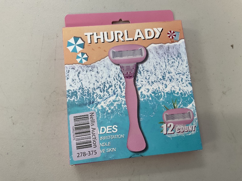 Photo 1 of Thurlady 5 blade razor for sensitive skin with 12 replaceable heads 