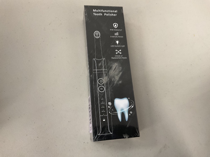 Photo 1 of Tooth Polisher,Teeth Polishing Kit for Daily Cleaning,Polishing Then Whitening of Tooth (Professional Toothpaste Include),USB Rechargeable Dental Polisher with LED Light,6 Heads,5 Speed Modes