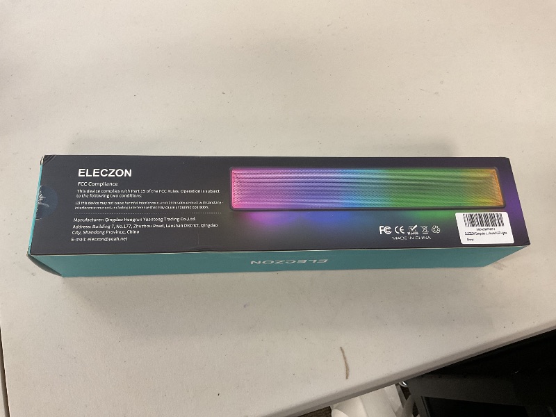 Photo 1 of ELECZON Computer Speakers with Boost Bass, Loud Stereo PC Speaker, for Computer/PC/Desktop/Laptop/Monitor?Gaming/Music/Movies, USB Powered, Button Control, Colored LED Lights, Gift for Him, Black