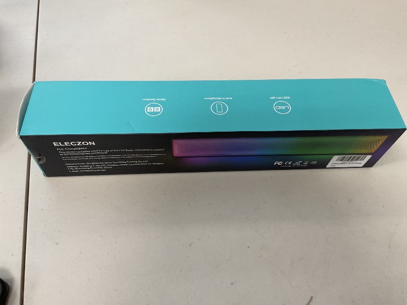 Photo 1 of ELECZON Computer Speakers with Boost Bass, Loud Stereo PC Speaker, for Computer/PC/Desktop/Laptop/Monitor?Gaming/Music/Movies, USB Powered, Button Control, Colored LED Lights, Gift for Him, Black