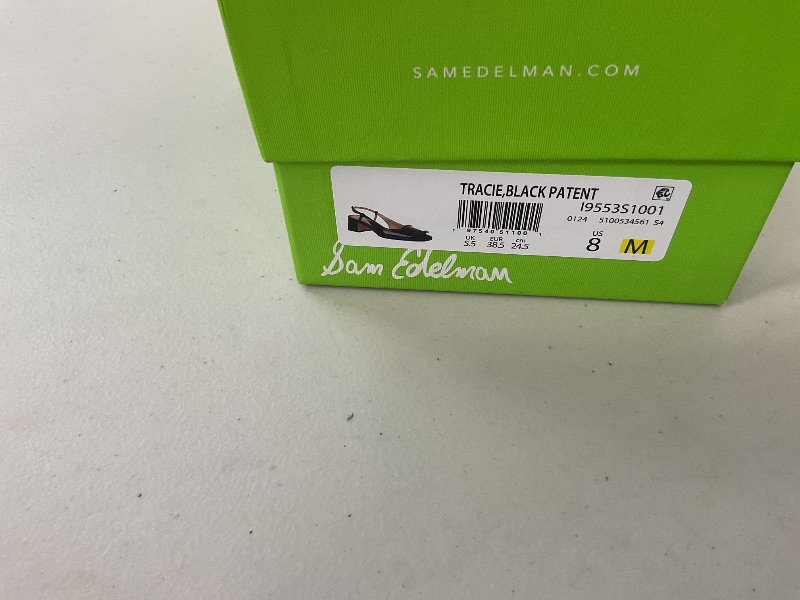 Photo 1 of Sam Edelman Tracie Pump Black Patent 8 Medium