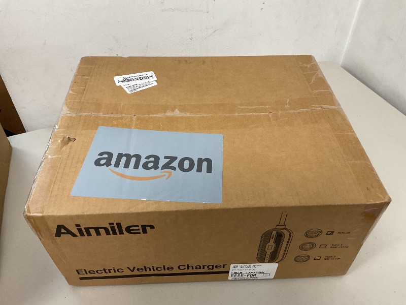 Photo 1 of AIMILER Level 1/2 Tesla Charger(WIFI APP/Plug-play), 16A, 25ft Cable ETL Certified, 240V NEMA 6-20P Plug & 120V 5-15P Adapter, NACS Connector, Portable Electric Car EV Charger for Tesla Models Y/X/3/S