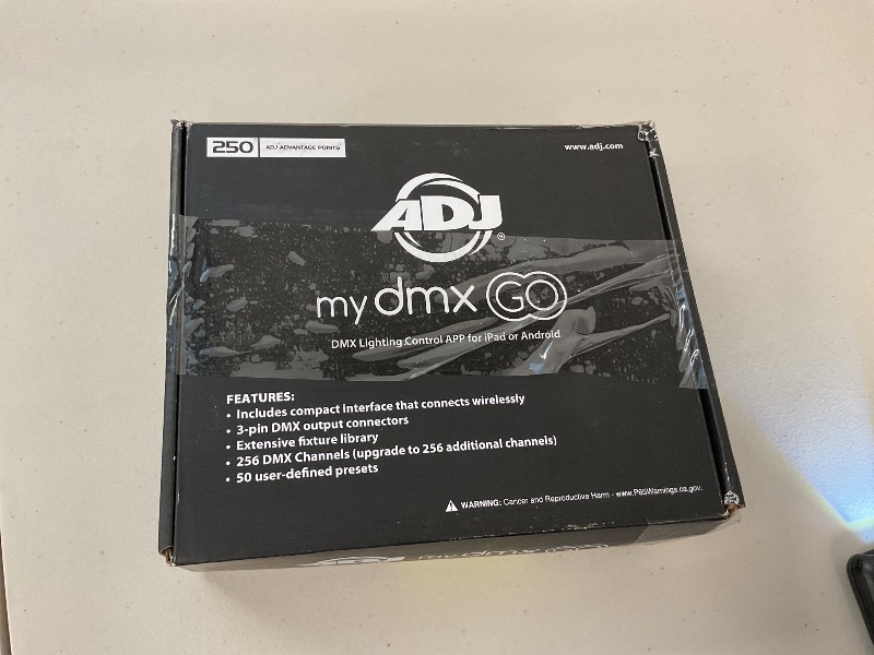 Photo 1 of ADJ Products Mydmx Go, App, Wireless DMX Lighting Controller