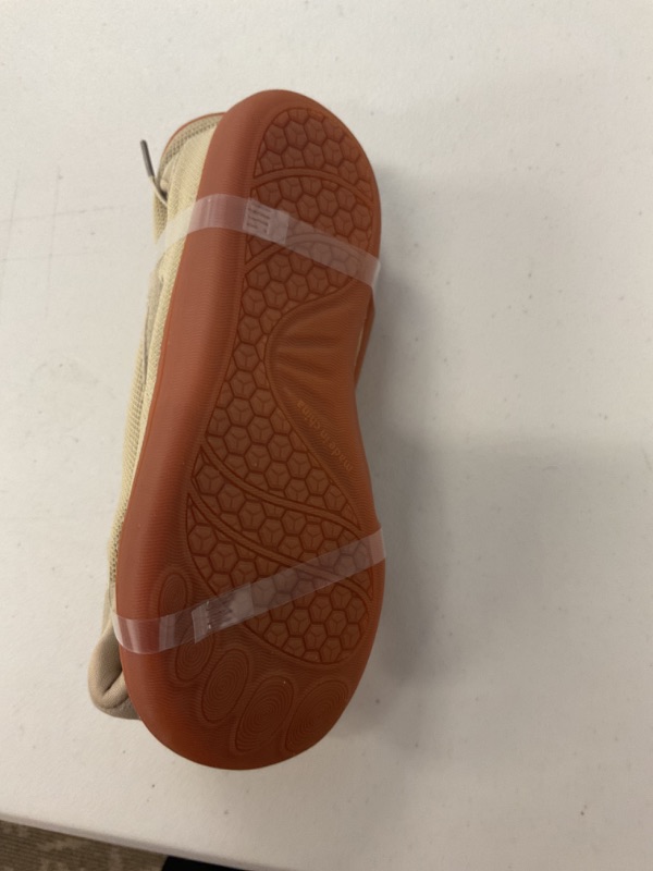 Photo 1 of SKASO Fashion Sneakers Minimalist Shoes Barefoot Wide Toe Box Shoes Women Comfortable Walking Shoes Zero Drop for Casual Fitness Brown Size 6.5 Wide