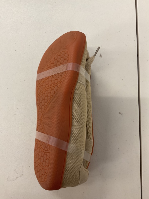 Photo 1 of SKASO Fashion Sneakers Minimalist Shoes Barefoot Wide Toe Box Shoes Women Comfortable Walking Shoes Zero Drop for Casual Fitness Brown Size 6.5 Wide