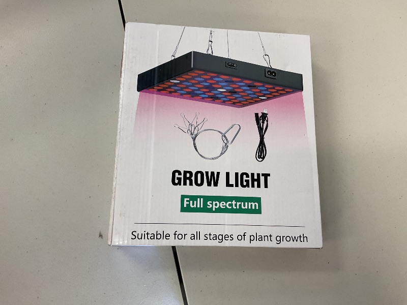 Photo 1 of LUYIMIN 200W LED Grow Light, LED Grow Lights for Indoor Plants Full Spectrum, Seed Starting Seedlings Vegetable Pepper Hanging Growing Lamps, LED Grow Light Panel 200 Watt Lamp for Indoor Plants