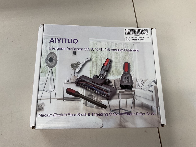 Photo 1 of Vacuum attachments for Dyson V15, V11, V10, V8,V7. 3 - in - 1 for hardwood, gaps & fabrics. Quick swap. Compact, light, space - saving. 4 - LED, V - Turbo Roller